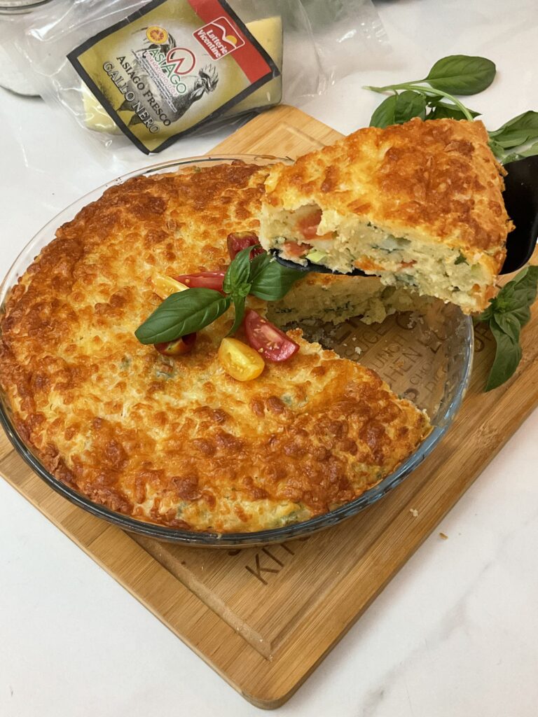 Torta salata con Verdure e Asiago